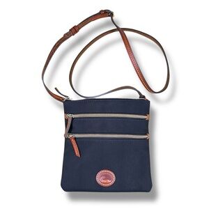 Dooney & Bourke North South Black Nylon Crossbody Bag - “Tullia”